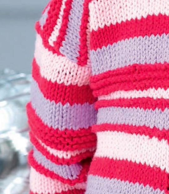 An EYB Pattern - Striped Cardigan - Free with Purchases of 4 Skeins of Babe Softcotton Worsted (PDF)