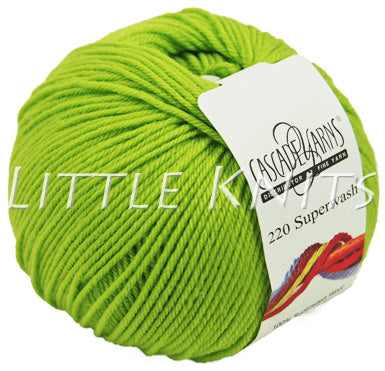Cascade 220 Superwash - Wasabi (Color #887) - Neon Green