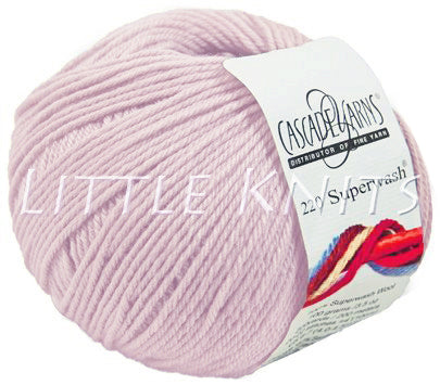 Cascade 220 Superwash - Soft Pink (Color #902) - Dye Lot 7H2685