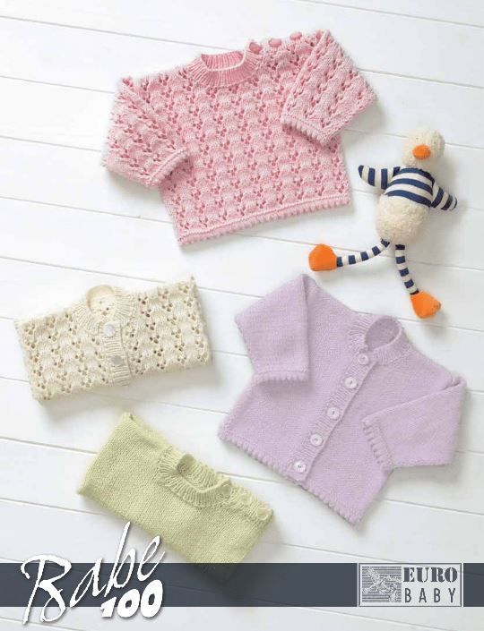 A Babe 100 Pattern - EYB Sweaters & Cardigans - Free with Purchases of 5 Skeins of Babe 100 (PDF)