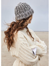 A Lana Grossa Cool Merino Print Pattern - Tall Ribbed Hat (PDF)