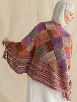 Noro Enka Pattern - Tangerine Eyelet Wrap (PDF)