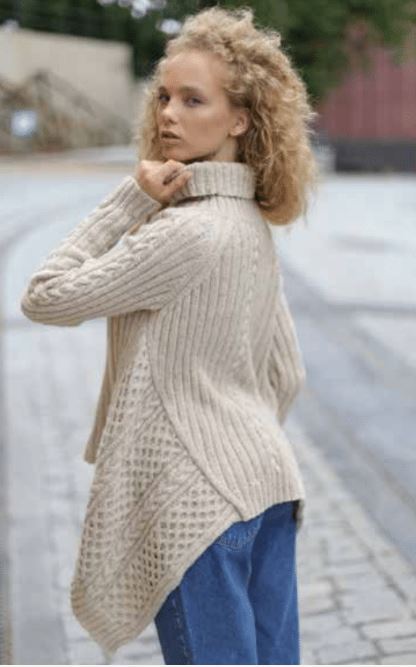 A Jody Long Alba Pattern - Tanya Sweater (PDF File)