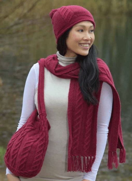 A Juniper Moon Celestina Pattern - Tara Hat, Scarf & Bag (PDF File)