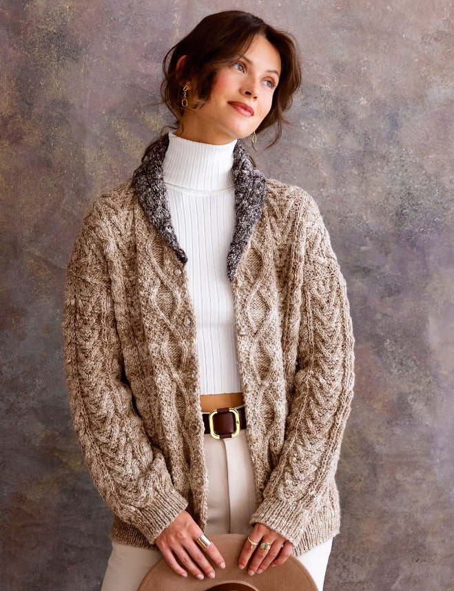 A Noro Haunui Silk Pattern - Taranaki Cardigan (PDF)