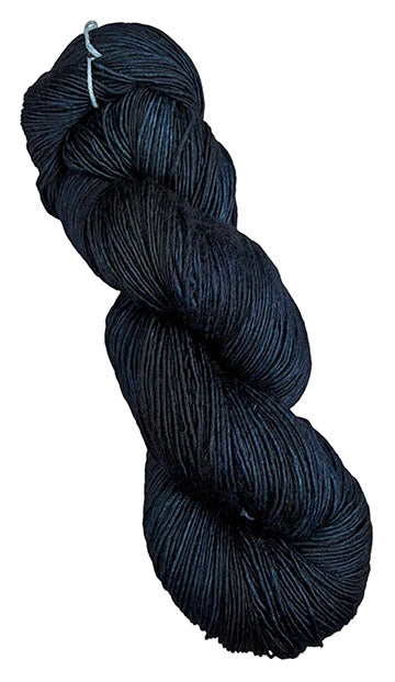 Tosh Merino Light One of a Kind Colors - The Deep Dark Navy Whisper - Midnight Black w/ Hints of Navy Blue