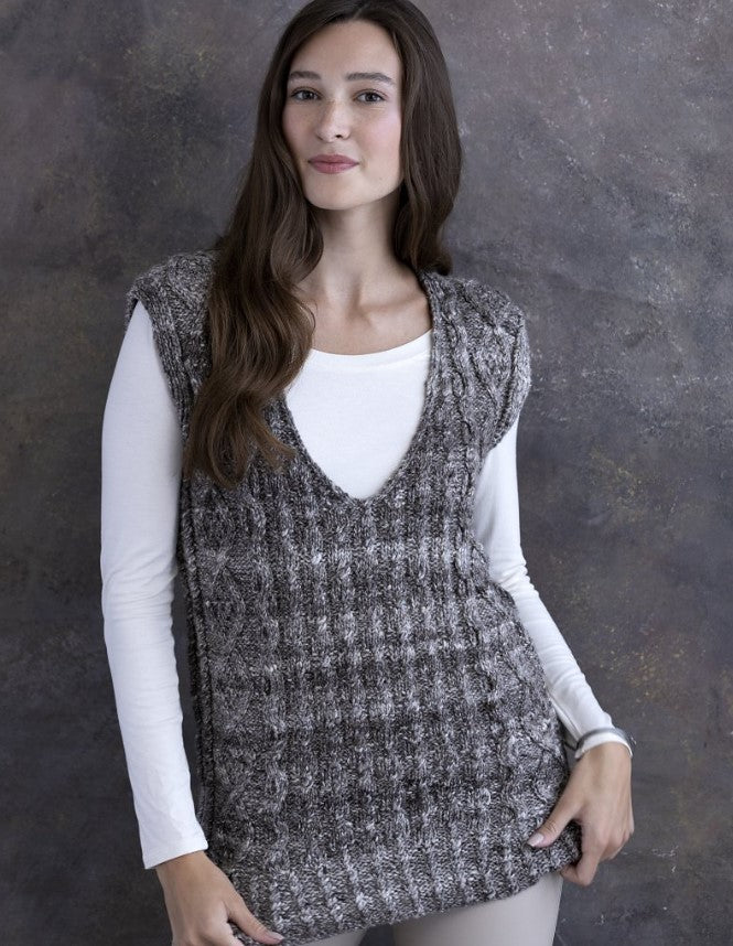 A Noro Haunui Silk Pattern - Timaru Vest (PDF)