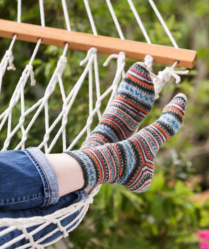A Churchmouse Yarns and Teas Pattern - Simple Toe-Up Sock (PDF