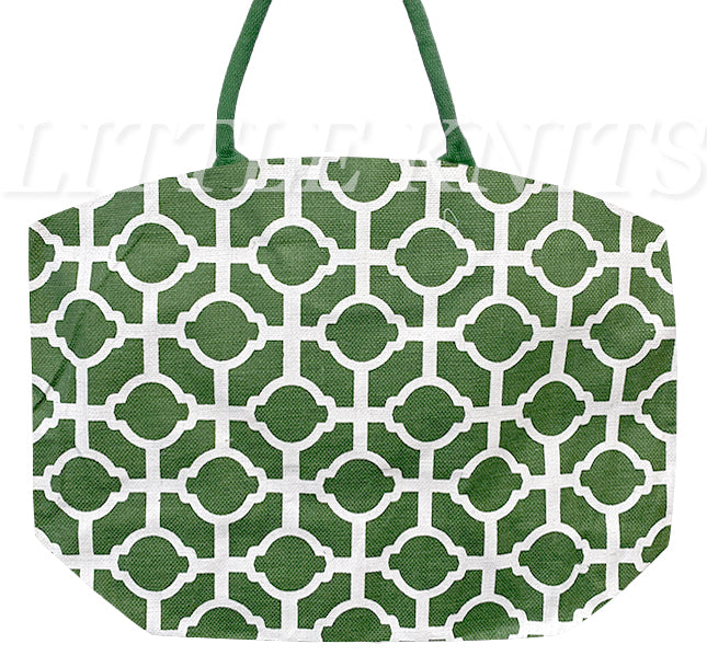 Large Patterned Tote Bag - East Hampton