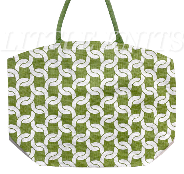 Large Patterned Tote Bag - Montauk