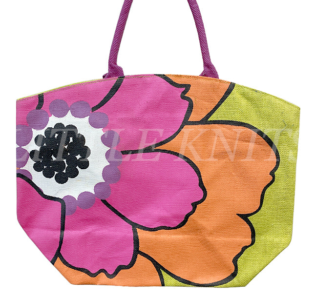 Large Floral Tote Bag - Wildflower