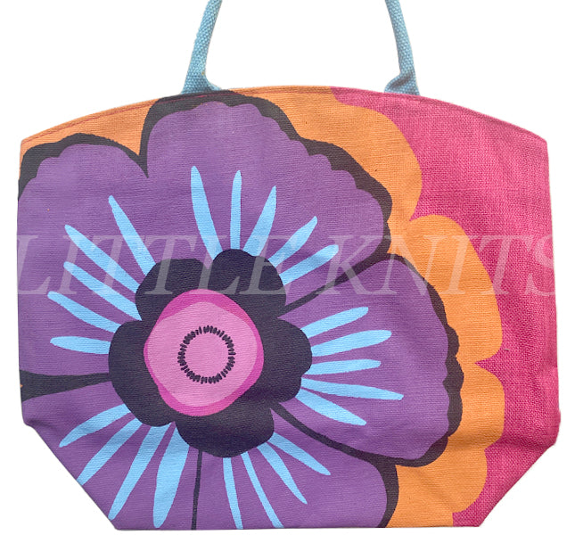 Large Floral Tote Bag - You Grow Girl!