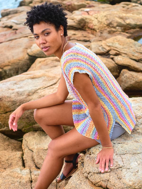 A Berroco Vivo Pattern - Tourmaline Crochet Cardigan (PDF File)