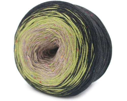 Trendsetter Yarns Transitions Tweed - Black/Olive/Taupe (Color #33) - BIG 150 GRAM CAKES