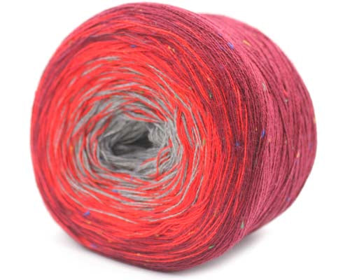 Trendsetter Yarns Transitions Tweed - Wine/Red/Grey (Color #39) - BIG 150 GRAM CAKES