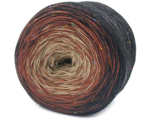 Trendsetter Yarns Transitions Tweed - Brown/Chocolate/Taupe (Color #47) - BIG 150 GRAM CAKES