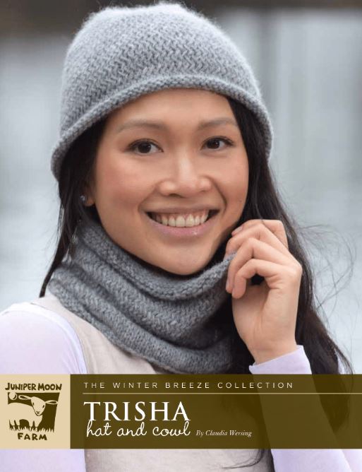 A Juniper Moon Celestina Pattern - Trisha Hat & Cowl (PDF)