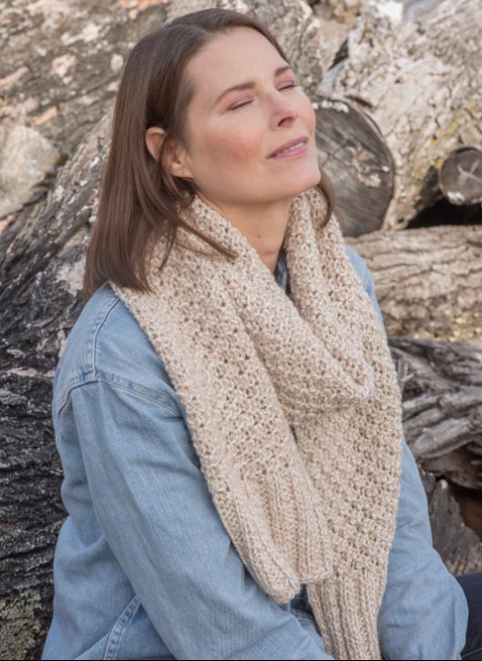 A Berroco Ultra Alpaca Chunky Natural Pattern - Tryne Scarf and Headband (PDF File)