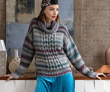 A Noro Silk Garden Pattern - Turtleneck Pullover (PDF)