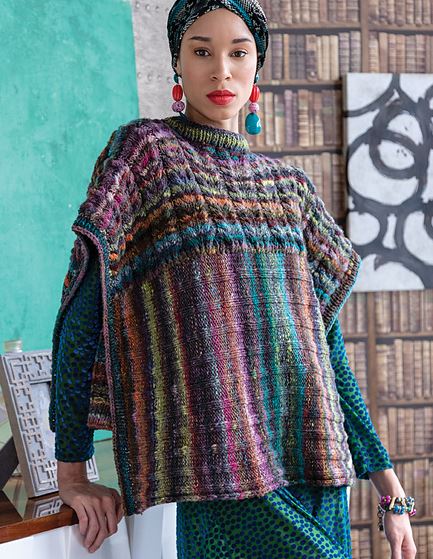 A Noro Ito Pattern - Two Direction Poncho #9 (PDF)