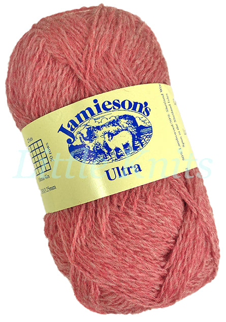 Jamieson's of Shetland Ultra Lace Weight Yarn - Strawberry Crush (Color #502)