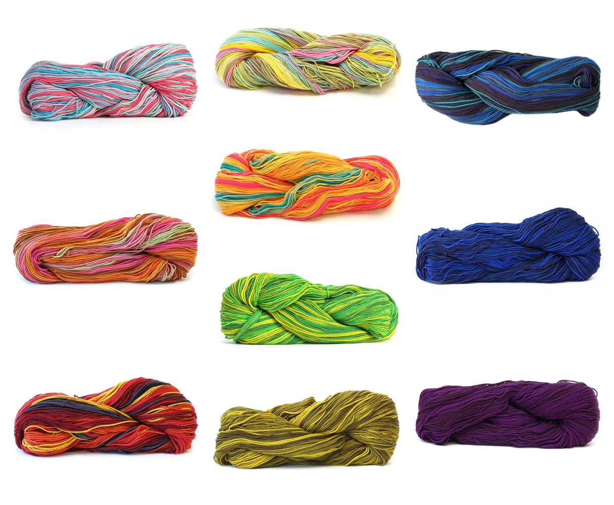 Zitron Unisono - TEN SKEIN MYSTERY BAG, 2 Skeins of Five Colors - 75% OFF SALE!