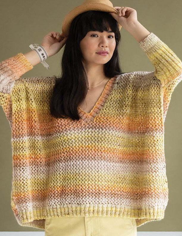 A Noro Akari Pattern - Peach Blossom Sweater #20 (PDF)