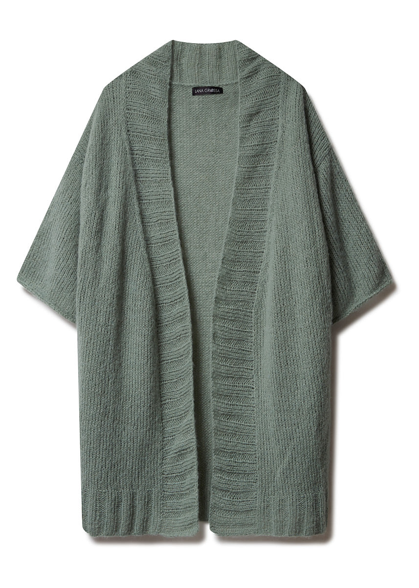 A Lana Grossa Setasuri Pattern - Cardigan with Short Sleeves 42 (PDF)