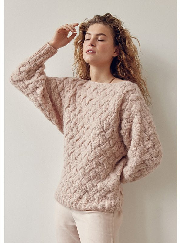 A Lana Grossa Setasuri Pattern - Braided Pullover 01 (PDF)