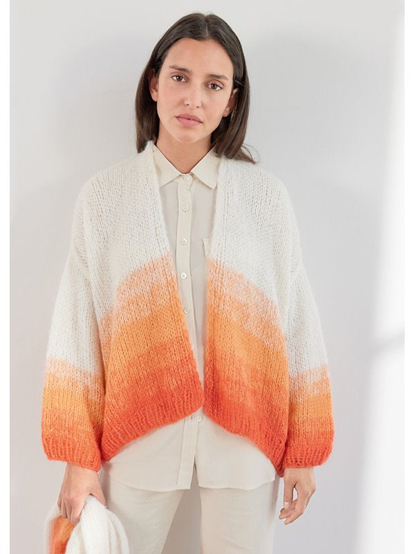 A Lana Grossa Setasuri Pattern - Cardigan with color gradient 48 (PDF)