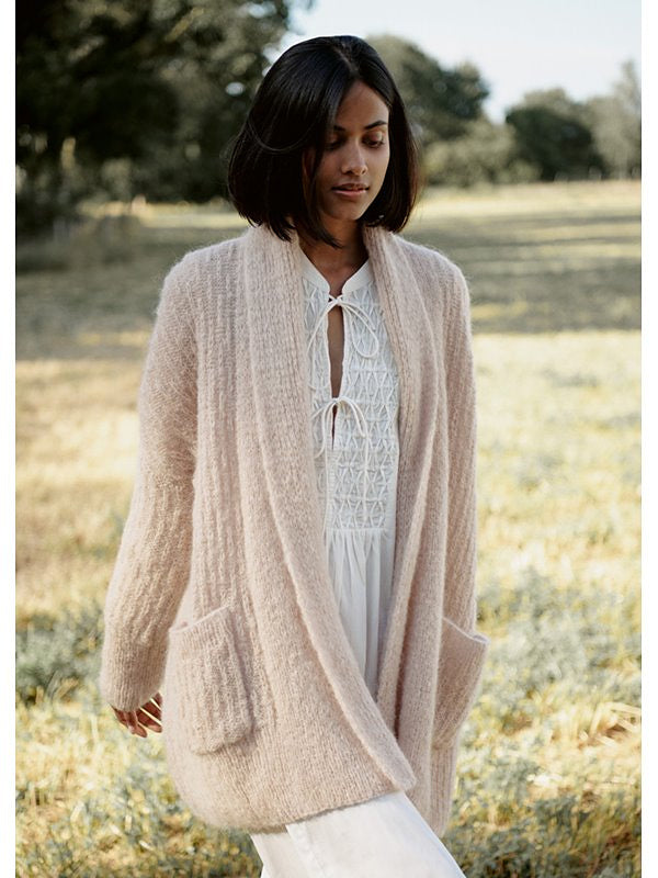 A Lana Grossa Setasuri Pattern - Double Stranded Cardigan 11 (PDF)