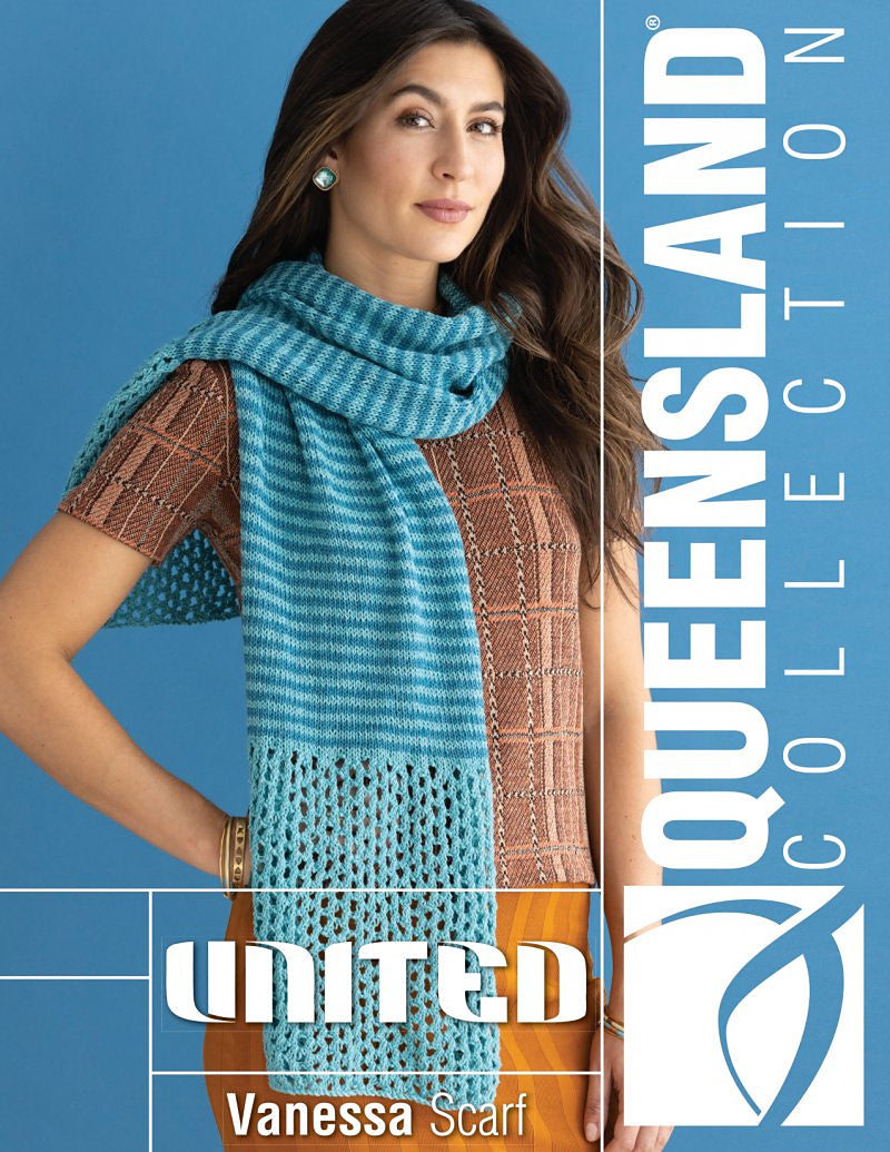 A Queensland United Pattern - Vanessa Scarf (PDF)