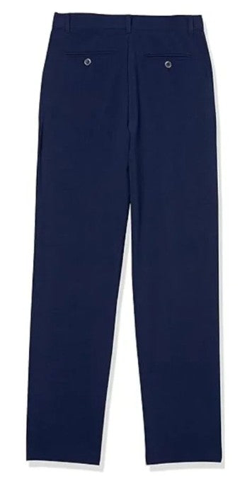 New with Tags, Van Heusen Boys Flex Stretch Flat Front Navy Dress Pants Size 12 Husky
