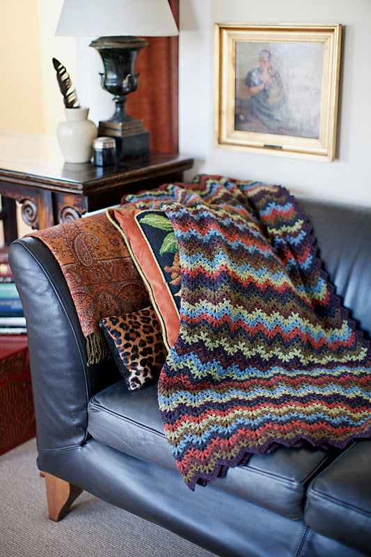 A Churchmouse Yarns and Teas Crochet Pattern - Vintage Crocheted Throw & Afghan (PDF)