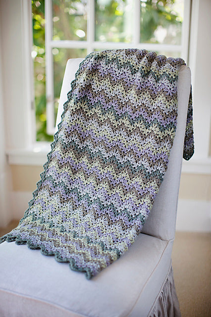 A Churchmouse Yarns and Teas Crochet Pattern - Vintage Crocheted Throw & Afghan (PDF)