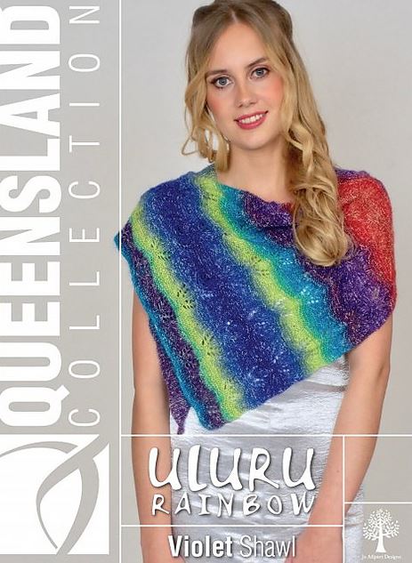 A Queensland Uluru Pattern - Violet Shawl (PDF)