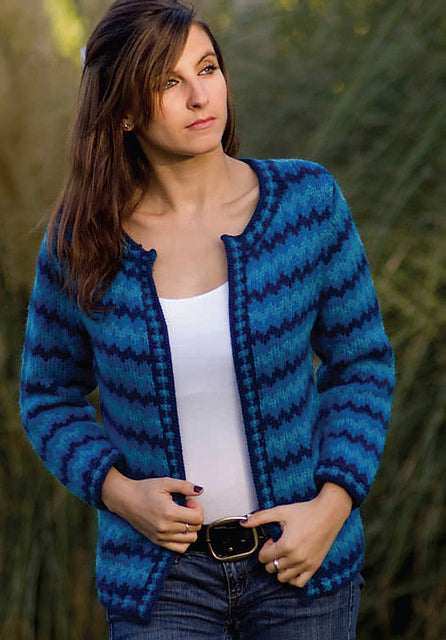 A FREE Cascade 220 Pattern - Women's Tonal Fair Isle Jacket (PDF)