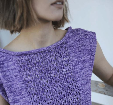 Waterfall Top - Free with Purchase of 2 or More Skeins of Rustic Silk (PDF File)