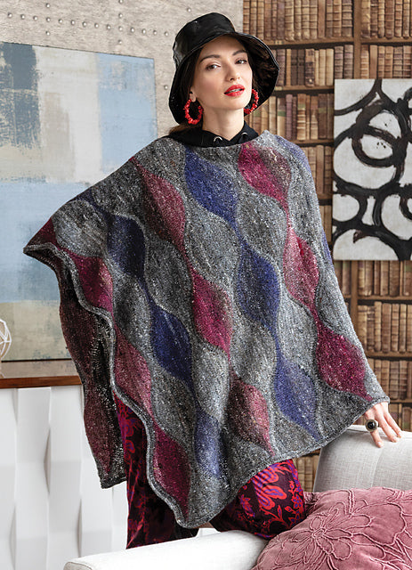 Wave Pattern Poncho 