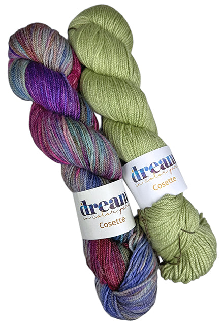 Dream in Color Cosette One of a Kind Color - Wild Flowers (TWO SKEINS)