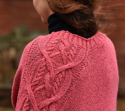 A Juniper Moon Patagonia Organic Merino Pattern - Wilhelmina Poncho (PDF)