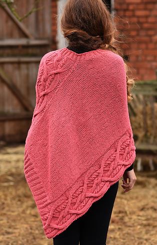 A Juniper Moon Patagonia Organic Merino Pattern - Wilhelmina Poncho (PDF)