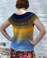 A Hikoo Concentric Cotton Pattern - Wilson Top - AVAILABLE ON RAVELRY (LINK & DETAILS IN DESCRIPTION)