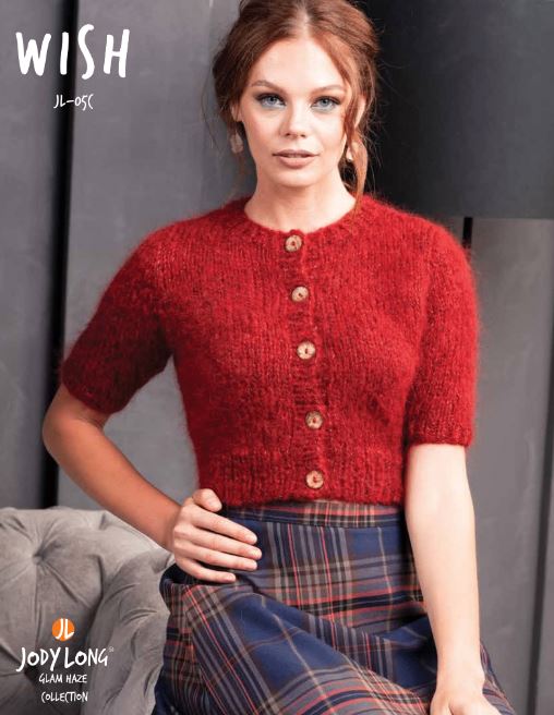 A Jody Long Glam Haze Pattern - Wish Cropped Cardigan (PDF File)