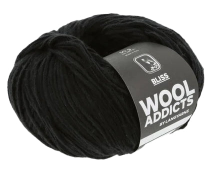 Wooladdicts Bliss - Black (Color #04) - FULL BAG SALE (5 Skeins)