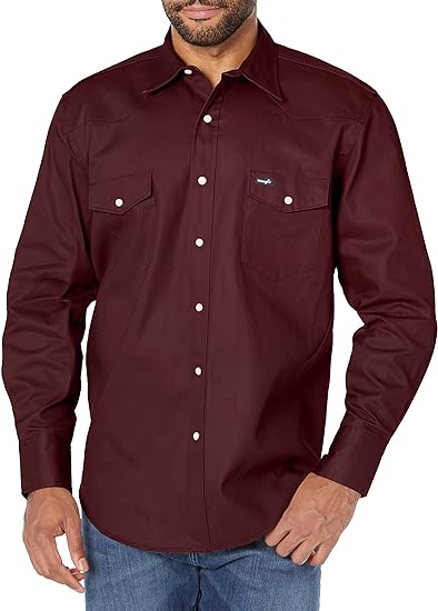 NEW WITH TAGS, Wrangler Men's Cowboy Cut Western Snap Work Shirt - PROCEEDS GO TO CHARITY