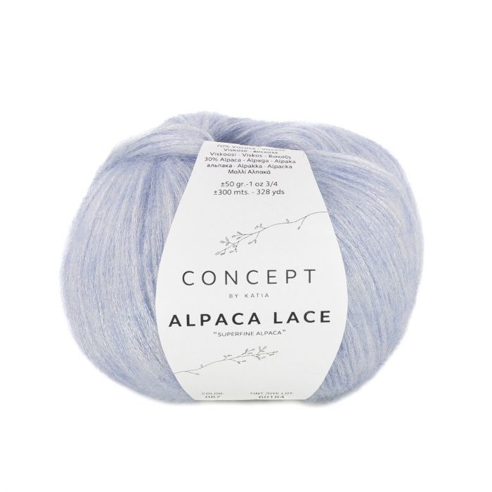 Katia Concept Alpaca Lace - Blue Lilac (Color #87) Knitting and Crochet yarn on sale at Little Knits