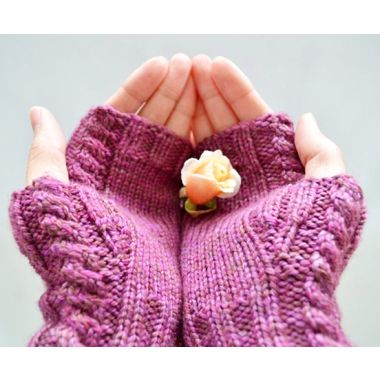 Simply Cabled Mitts by Tribble Knits (PDF) - Proceeds go to Charity