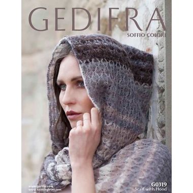 A Gedifra Soffio Colore Pattern - Scarf with Hood G0319 (PDF) - FREE WITH PURCHASES - One Free Item Per Purchase/Person Please