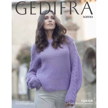 A Gedifra Soffio Pattern - Sweater with Puffy Sleeves G0426 (PDF) - FREE WITH PURCHASES, ONE FREE ITEM PER PURCHASE/PERSON PLEASE.